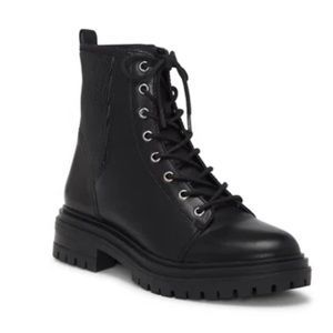 Vince Camuto Bestenda Black Combat Boot